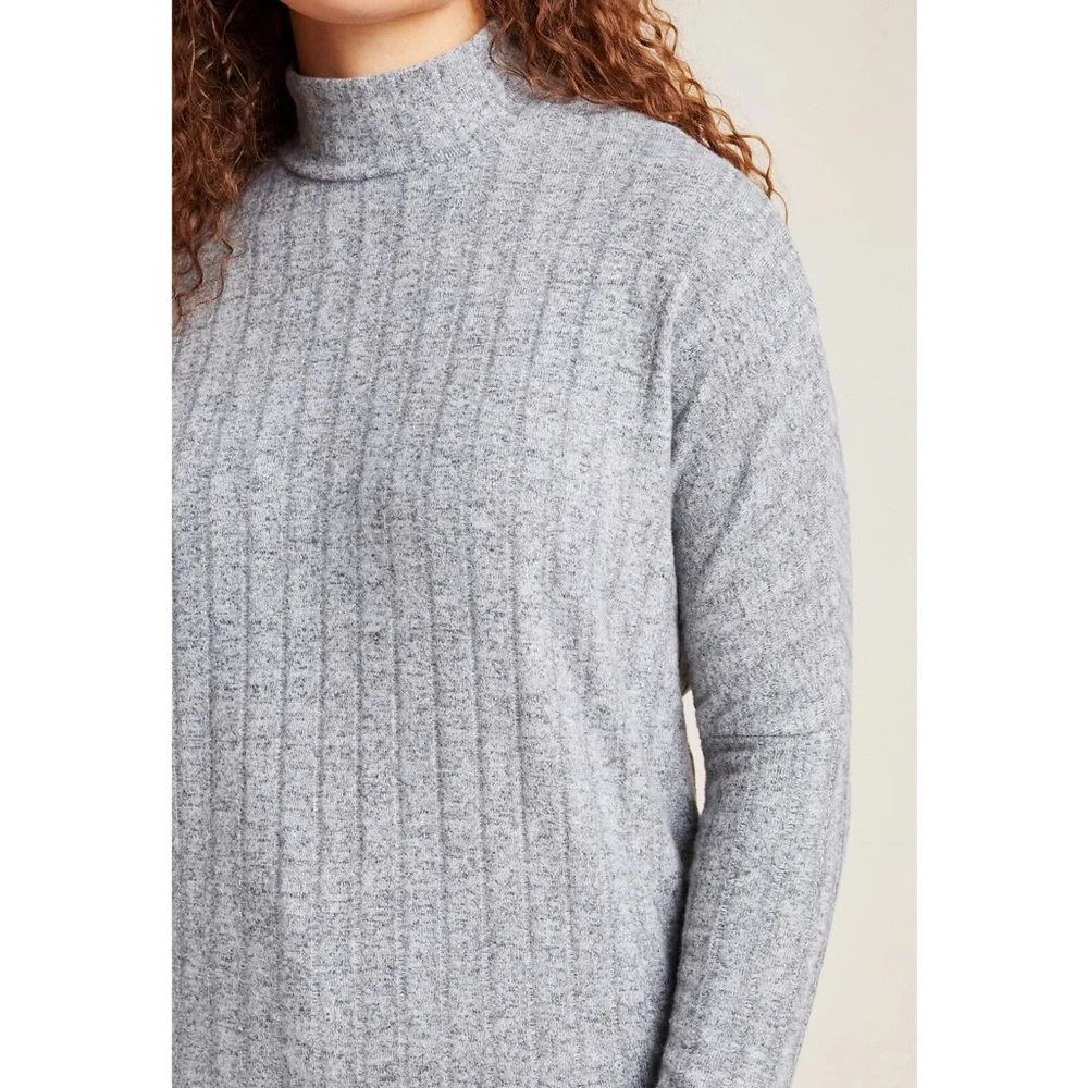 anthropologie // eri + ali fiona hacci grey tunic nwot - Picture 2 of 11